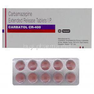 Carbatol CR-400, Generic Tegretol, Carbamazepine 400mg Extended Release