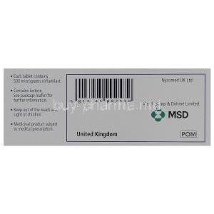 Daxas, Roflumilast 500mcg Box Information