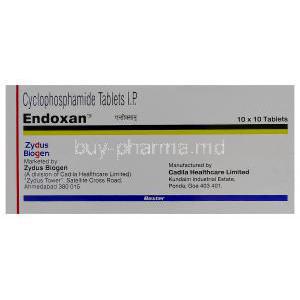 Endoxan, Genric Cytoxan, Cyclophosphamide 50mg Box Manufacturer