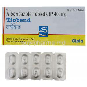 Tiobend, Generic Albenza, Albendazole 400mg