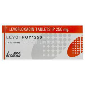 Levotroy 250, Generic Levaquin, Levofloxacin 250mg Box
