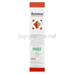 Ketomac Dandruff Treatment Shampoo, Generic Nizoral, Ketoconazole 2% 110ml Box Manufacturer Torque Pharmaceuticals