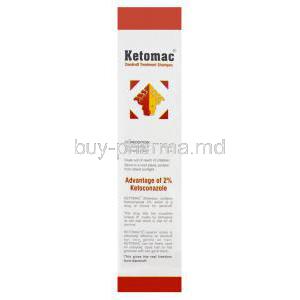 Ketomac Dandruff Treatment Shampoo, Generic Nizoral, Ketoconazole 2% 110ml Box Composition