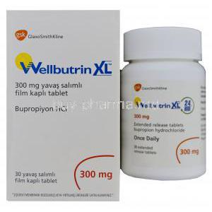 Wellbutrin XL, Bupropion Hydrochloride 300mg Extended Release