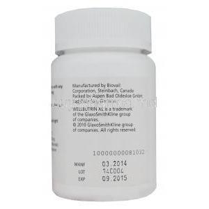 Wellbutrin XL, Bupropion Hydrochloride 300mg Extended Release Bottle Manufacturer