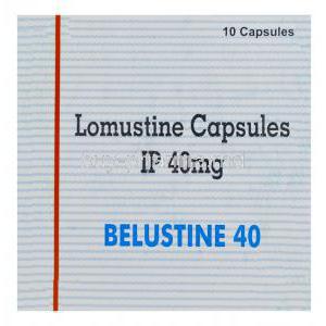 Belustine 40, Generic CeeNU, Lomustine 40mg Box Top