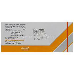 PTH 30, Generic Sensipar, Cinacalcet 30mg Box Information