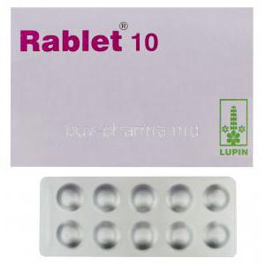 Rablet 10, Generic Aciphex, Rabeprazole Sodium 10mg