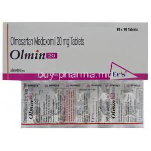 Olmin 20, Generic Benicar, Olmesartan Medoxomil 20mg