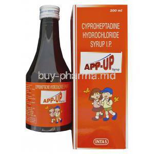 App-Up Syrup, Generic Periactin, Cyproheptadine Hydrochloride 2mg per 5ml 200ml