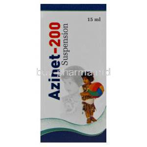 Azinet-200, Generic Zithromax, Azithromycin Oral Suspension 200mg per 5ml 15ml Box