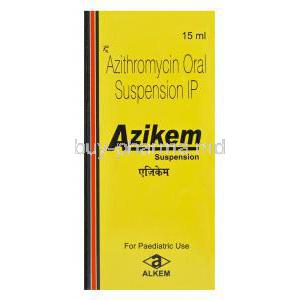 Azikem, Generic Zithromax, Azithromycin Oral Suspension 100mg per 5ml 15ml Box