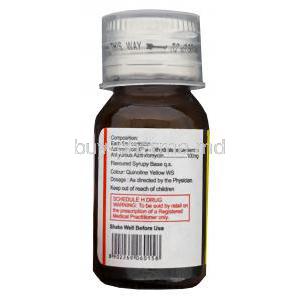 Azikem, Generic Zithromax, Azithromycin Oral Suspension 100mg per 5ml 15ml Bottle Composition