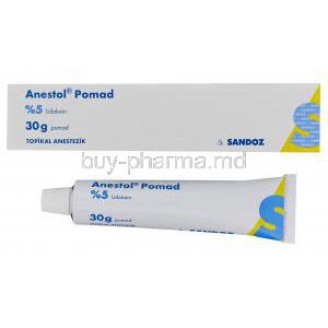 Anestol Ointment, Lidocaine 5% 30gm