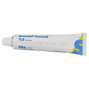 Anestol Ointment, Lidocaine 5% 30gm Tube