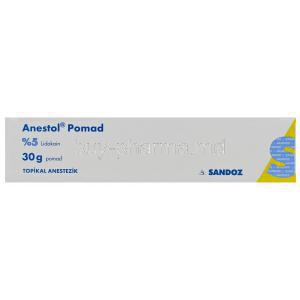 Anestol Ointment, Lidocaine 5% 30gm Box