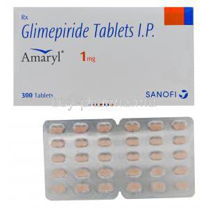Amaryl, Glimepiride 1mg
