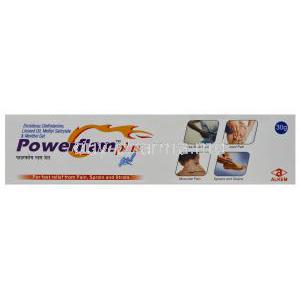 Powerflam Plus Gel, Generic Voltaren Gel, Diclofenac Sodium 1% 30gm Box