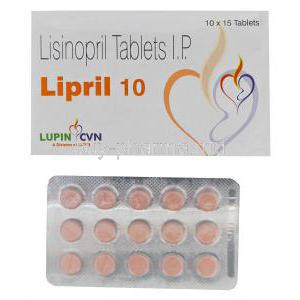 Lipril 10, Generic Zestril, Lisinopril 10mg