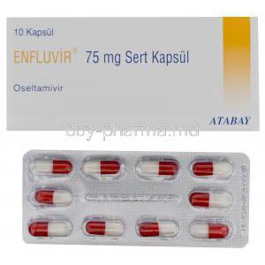 Enfluvir, Generic Tamiflu, Oseltamivir 75mg