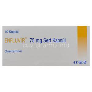 Enfluvir, Generic Tamiflu, Oseltamivir 75mg Box