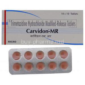 Carvidon-MR, Generic Vastarel MR, Trimetazidine Hydrochloride 35mg Modified Release