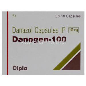 Danogen-100, Generic Danocrine, Danazol 100mg Box