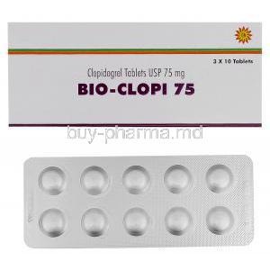 Bio-Clopi 75, Generic Plavix, Clopidogrel 75mg