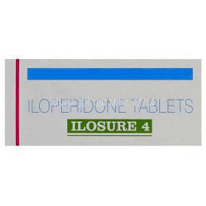 Ilosure 4, Generic Fanapt, Iloperidone 4mg Box