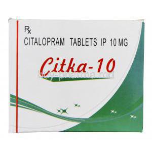 Citka-10, Generic Celexa, Citalopram 10mg Box