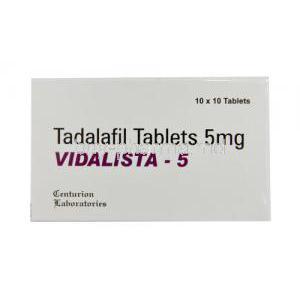 Vidalista-5, Tadalafil 5mg Box