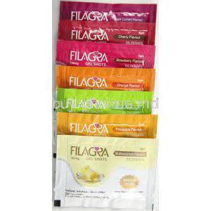 Filagra Gel Shots, Sildenafil Citrate Oral Jelly 100mg 7 Sachets 5gm Sachets