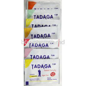 Tadaga Oral Jelly, Tadalafil Oral Jelly 20mg 7 Sachets 5gm Sachets