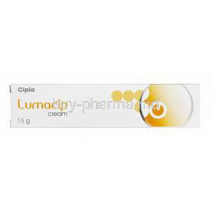 Lumacip Cream, Generic Eldopaque Forte, Hydroquinone 2% 15 gm Cream Box