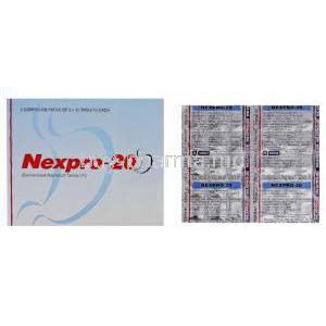 Nexpro-20, Generic Nexium, Esomeprazole 20mg