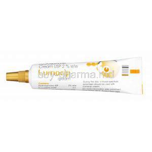 Lumacip Cream, Generic Eldopaque Forte, Hydroquinone 2% 15 gm Cream Tube