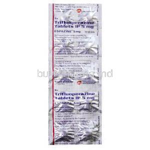 Espazine, Generic Stelazine, Trifluoperazine 5mg Tablet Blister Pack Information