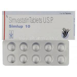 Simlup 10, Generic  Zocor, Simvastatin 10mg