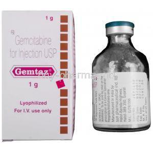 Gemtaz, Generic Gemzar, Gemcitabine 1g Injection Vial