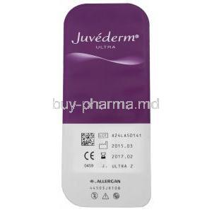 Juvederm Ultra 2, Cross-Linked Hyaluronic Acid Syringe Kit Internal Packaging Allergan