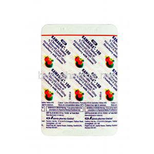 Kamagra - 100 CT, Sildenafil Citrate Chewable Strawberry with Lemon 100mg Tablet Strip Information