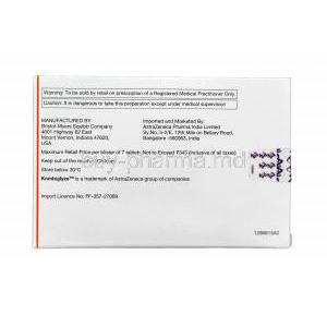 Kombiglyze XR, Saxagliptin 5mg and Metformin HCl 500mg Extended Release Box Manufacturer Bristol-Myers