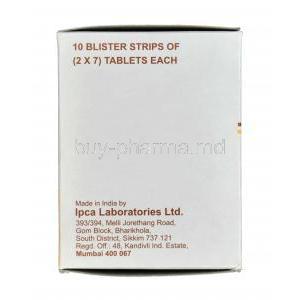 Malirid, Generic Primaquine, Primaquine Phosphate 7.5mg Box Manufacturer Ipca Labs