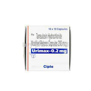 Urimax, Generic Flomax, Tamsulosin 0.2mg box