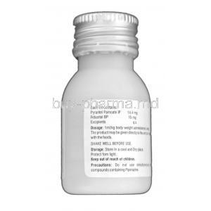 Kiwof Puppy, Pyrantel Febantel Oral Suspension bottle information