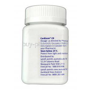 Cardizem Diltiazem 360mg manufacturer