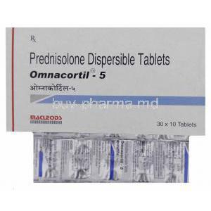 Omnacortil, Generic Deltasone,  Prednisolone 5 Mg Tablet (Macleods)