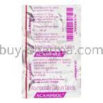 Acamprol, Acamprosate 333 mg packaging