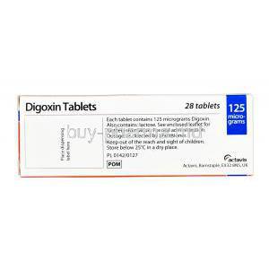 Digoxin 0.125mg Actavis manufacturer