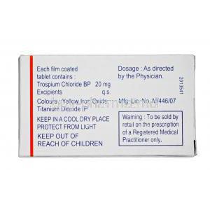 Trozyd, Generic Sanctura, Trospium Chloride 20mg box